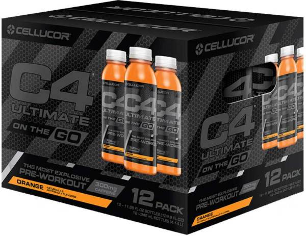 Cellucor C4 Ultimate On The Go Pre-Workout Drink Orange 12-Pack