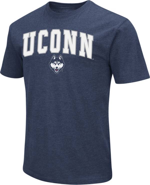 Colosseum Men's UConn Huskies Blue Dual Blend T-Shirt