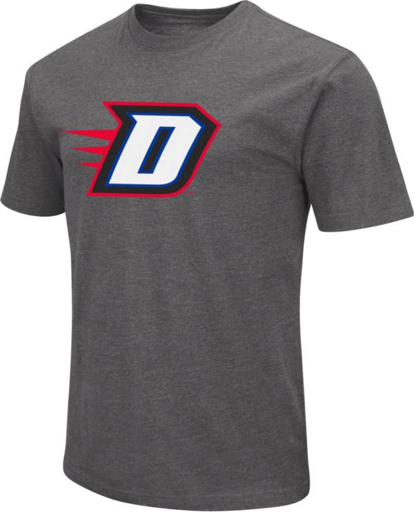 Colosseum Men's DePaul Blue Demons Grey Dual Blend T-Shirt product image