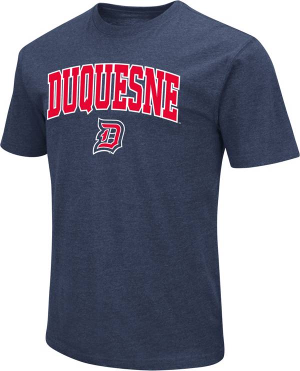 Colosseum Men's Duquesne Dukes Navy Dual Blend T-Shirt