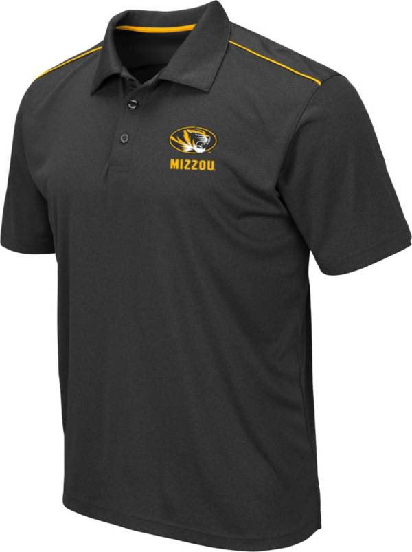 Colosseum Men's Missouri Tigers Eagle Black Polo