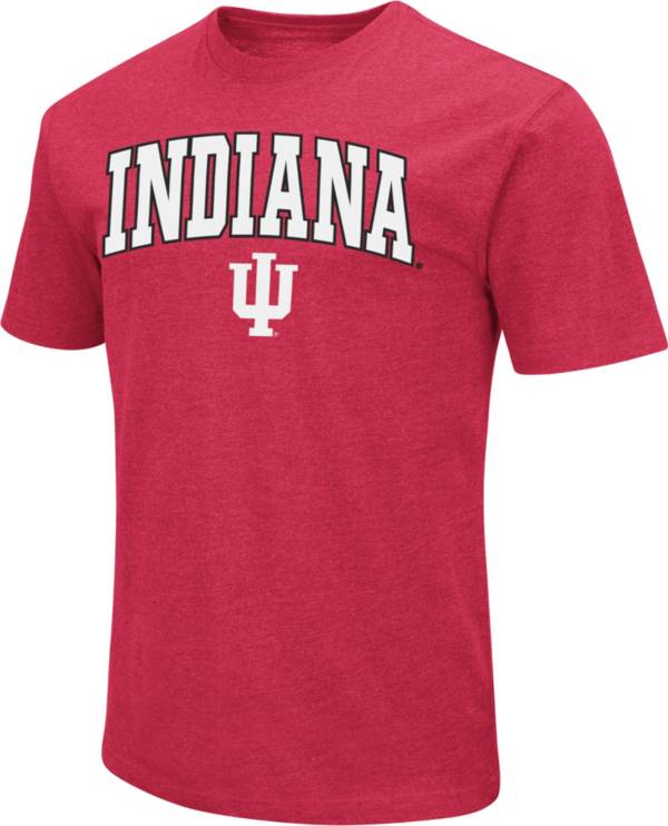 Colosseum Men's Indiana Hoosiers Crimson Dual Blend T-Shirt