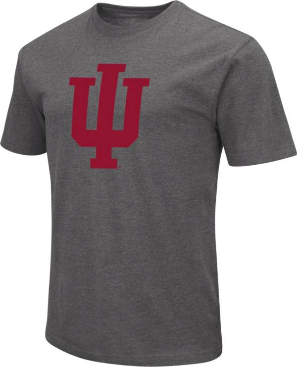 Colosseum Men's Indiana Hoosiers Grey Dual Blend T-Shirt