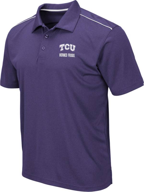 Colosseum Men's TCU Horned Frogs Purple Eagle Polo