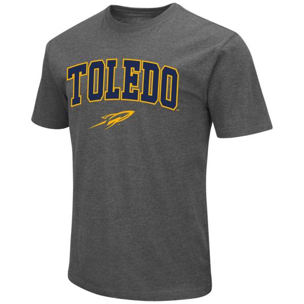 Colosseum Men's Toledo Rockets Grey Dual Blend T-Shirt