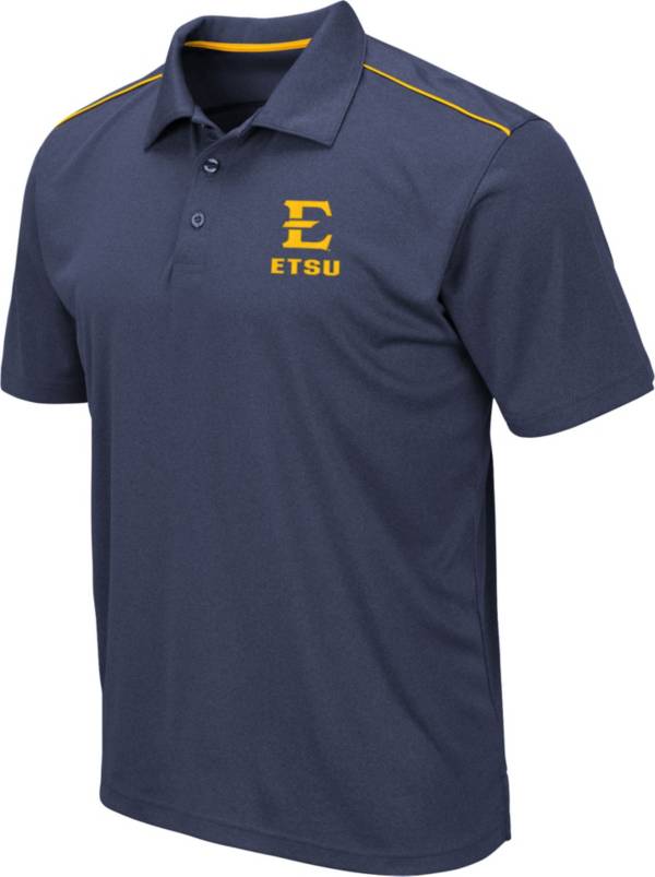 Colosseum Men's East Tennessee State Buccaneers Navy Eagle Polo