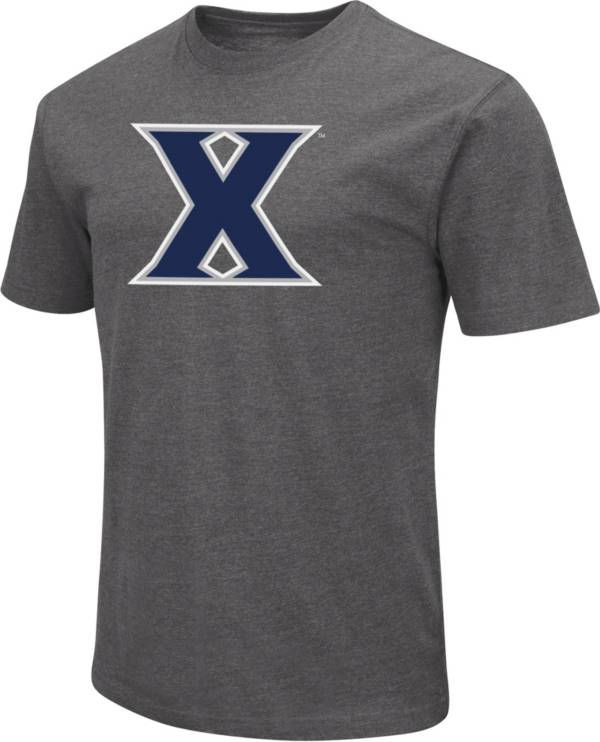 Colosseum Men's Xavier Musketeers Grey Dual Blend T-Shirt