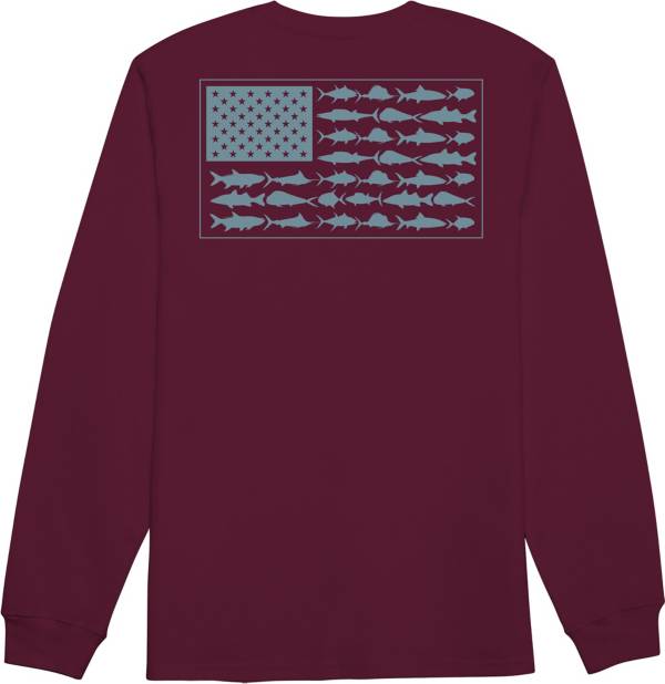 Columbia Men's PFG Americana Saltwater Fish Flag Long Sleeve Shirt product image