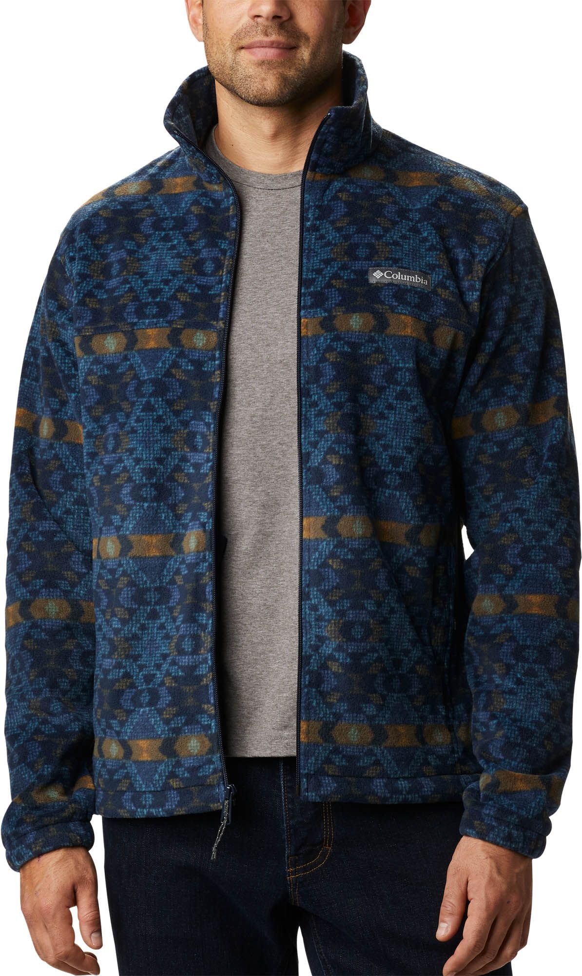 columbia blue fleece jacket
