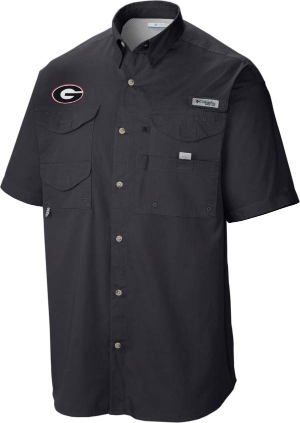 Columbia Men's Georgia Bulldogs Tamiami Performance Black Shirt