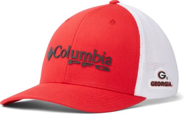 Columbia Men's Georgia Bulldogs Red PFG Mesh Fitted Hat