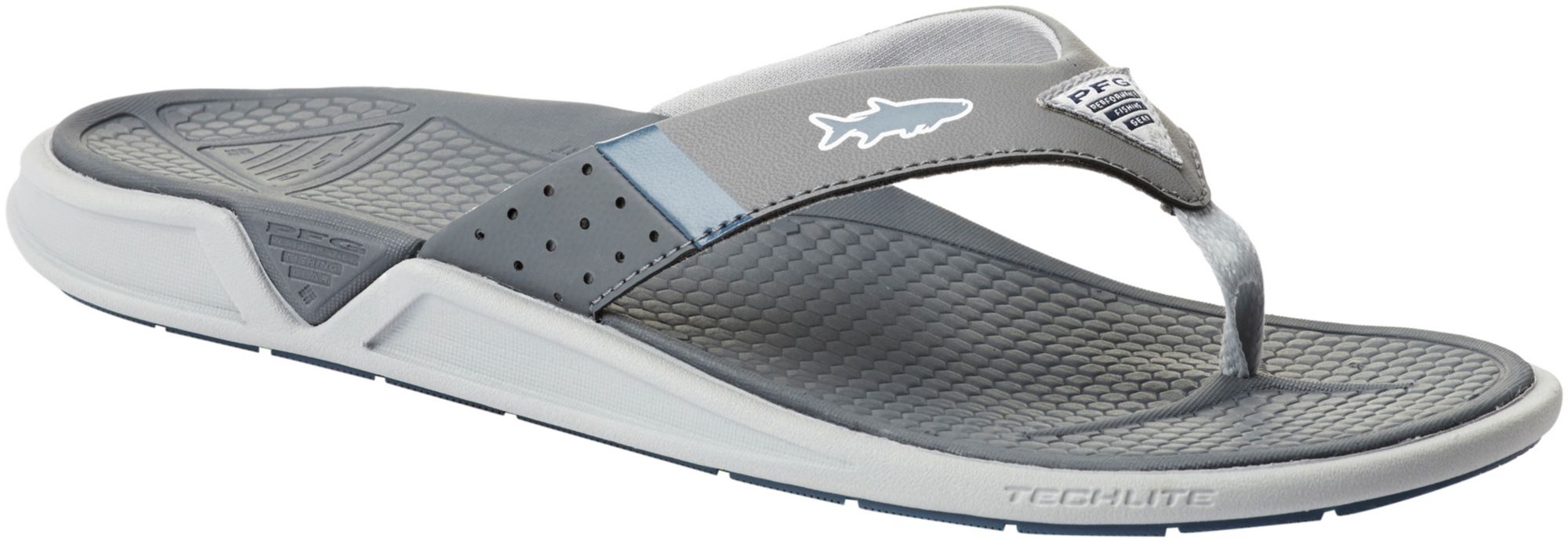 columbia men's fish pfg flip flops