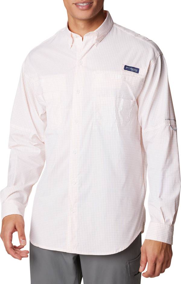 PFG Tamiami Vivid Blue Long Sleeve Men's Shirt By Columbia, 58% OFF