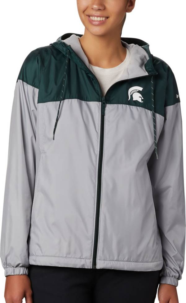 Columbia Women's Michigan State Spartans Green/Grey CLG Flash Forward Lined Jacket