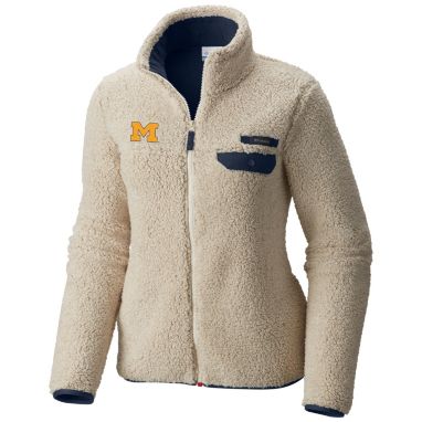 sorry, Columbia Women's Michigan Wolverines Mountainside Full-Zip White Jacket is currently out of stock