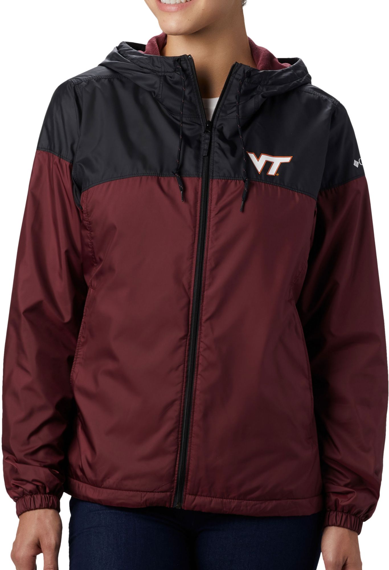 Columbia Women's Virginia Tech Hokies Black/Maroon CLG Flash Forward Lined Jacket product image