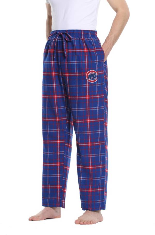 Concepts Sport Men's Chicago Cubs Plaid Flannel Pajama Pants