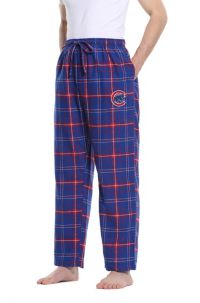 CHICAGO CUBS MENS SLEEP LOUNGE PAJAMAS MICROFLEECE PANTS XL 2X NWT POCKETS  BLUE