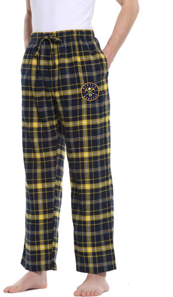 Concepts Sport Men's Denver Nuggets Ultimate Plaid Flannel Pajama Pants