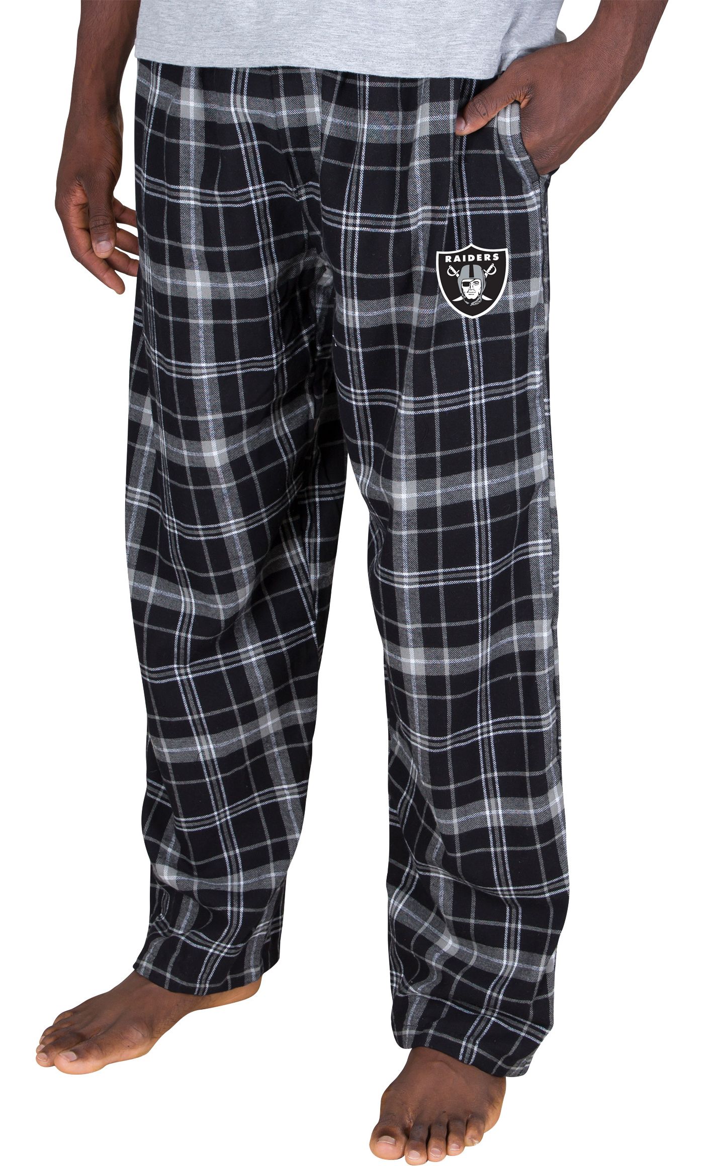 Concepts Sport Men s Las Vegas Raiders Ultimate Flannel Pants Dick s Sporting Goods