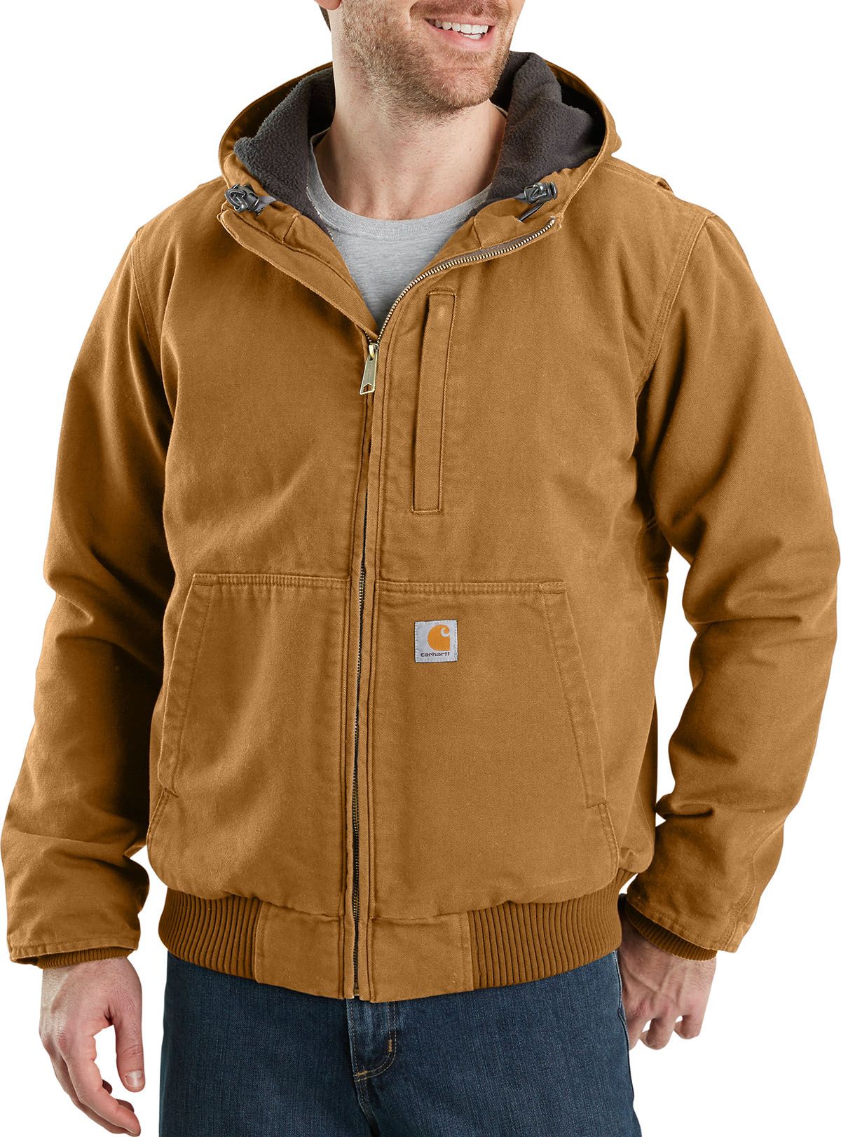 mens carhartt jacket no hood