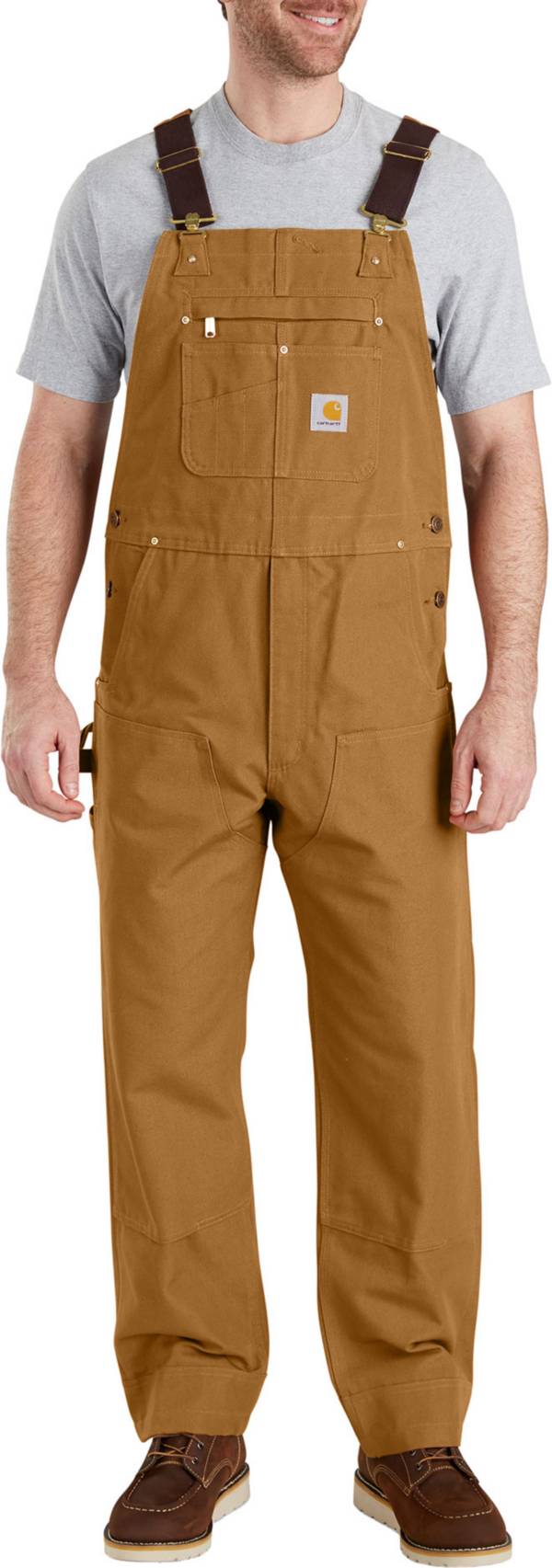 Carhartt R01 Duck Bib Overalls - Dark Brown — Dave's New York