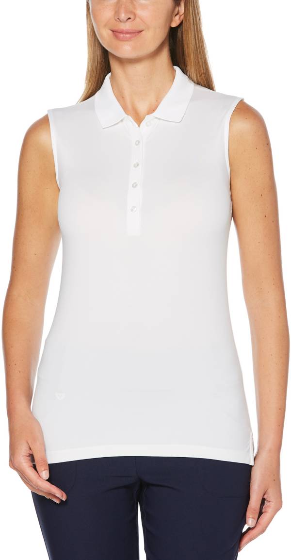 Callaway Women's Sleeveless Core Solid Micro Hex Golf Polo product image
