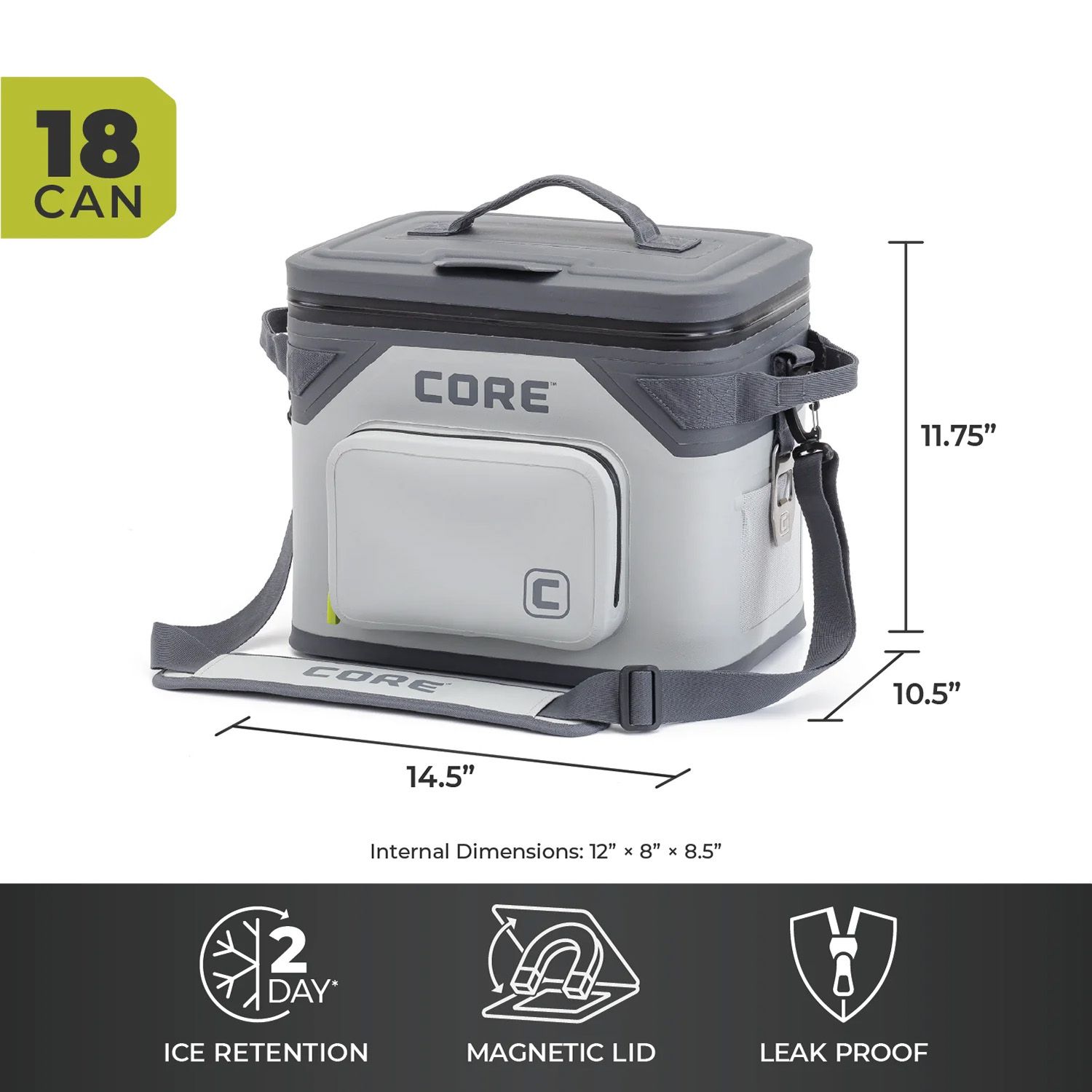 CORE Equipment CLIMAKEEP Magnetic 18-Can Soft Cooler product image