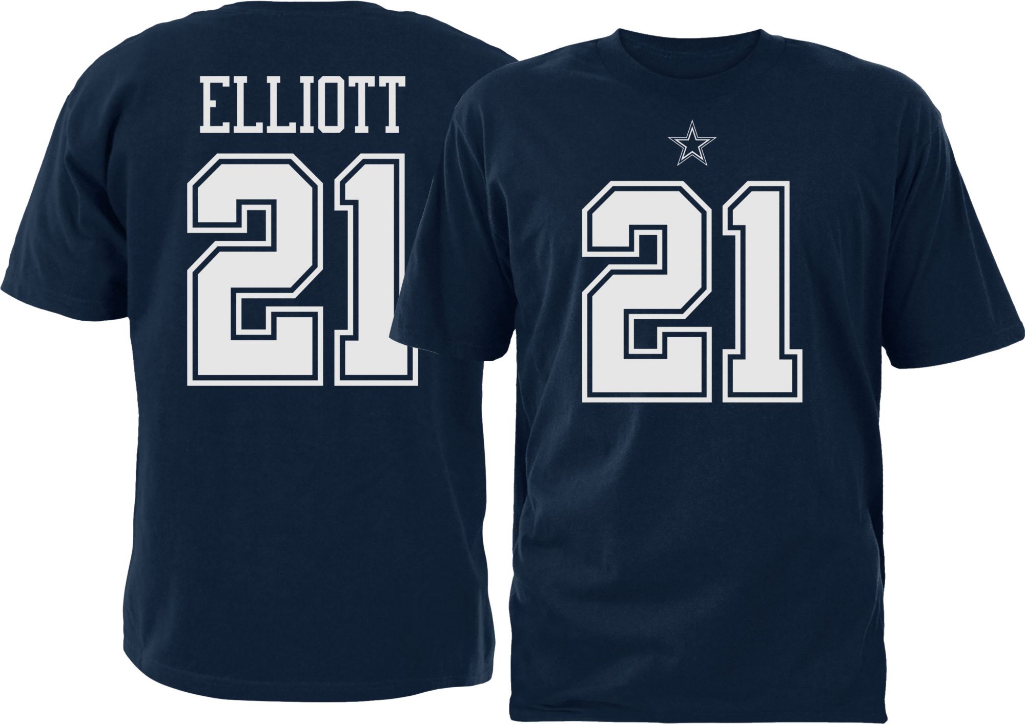 Ezekiel Elliott #21 Pride Navy T-Shirt 