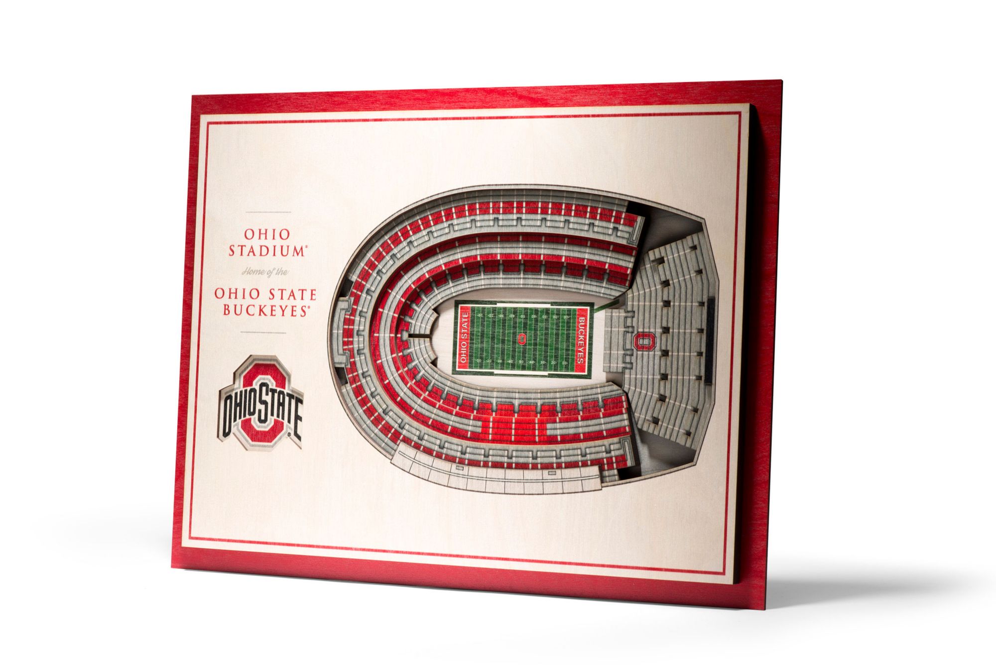 YouTheFan Ohio State Buckeyes 5-Layer StadiumViews 3D Wall Art product image