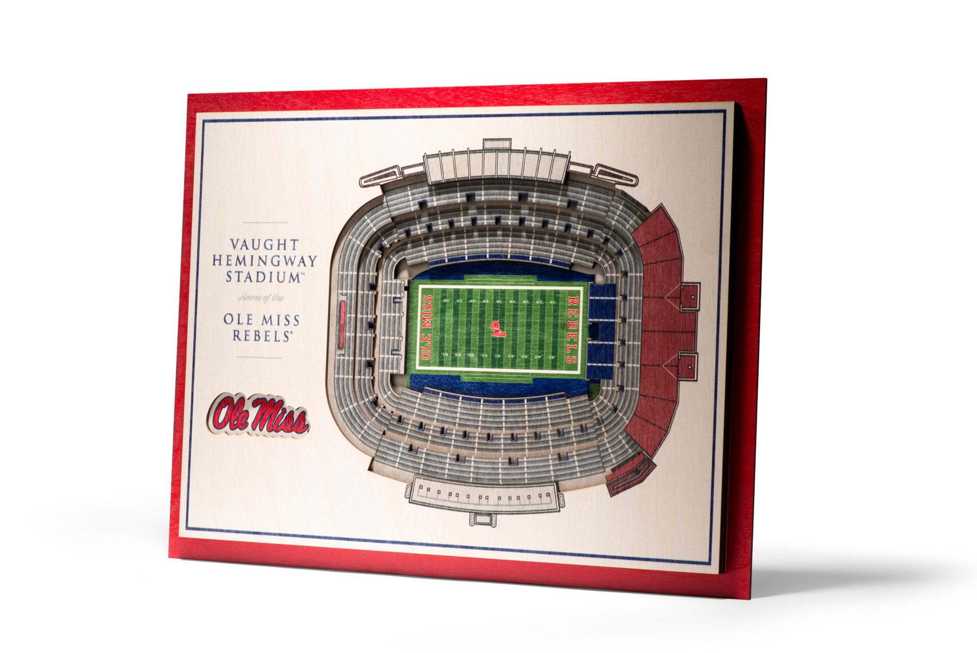 You the Fan Mississippi State Bulldogs 5-Layer StadiumViews 3D Wall Art