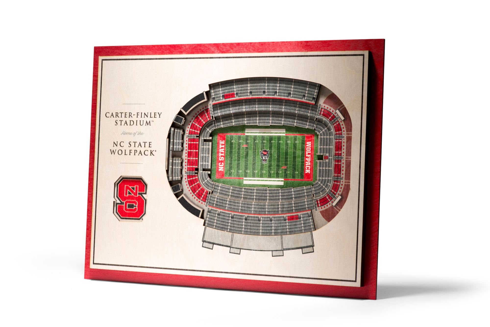 YouTheFan North Carolina State Wolfpack 5-Layer StadiumViews 3D Wall Art product image