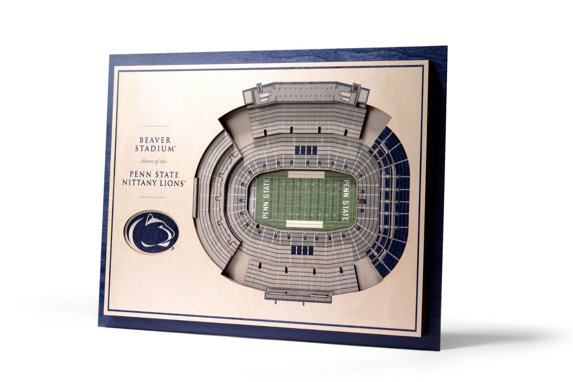You the Fan Penn State Nittany Lions 5-Layer StadiumViews 3D Wall Art