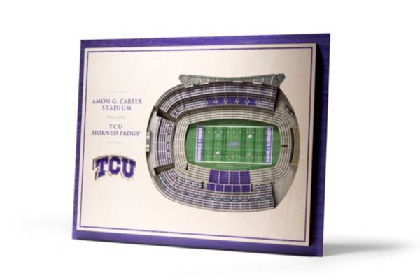 You the Fan TCU Horned Frogs 5-Layer StadiumViews 3D Wall Art product image