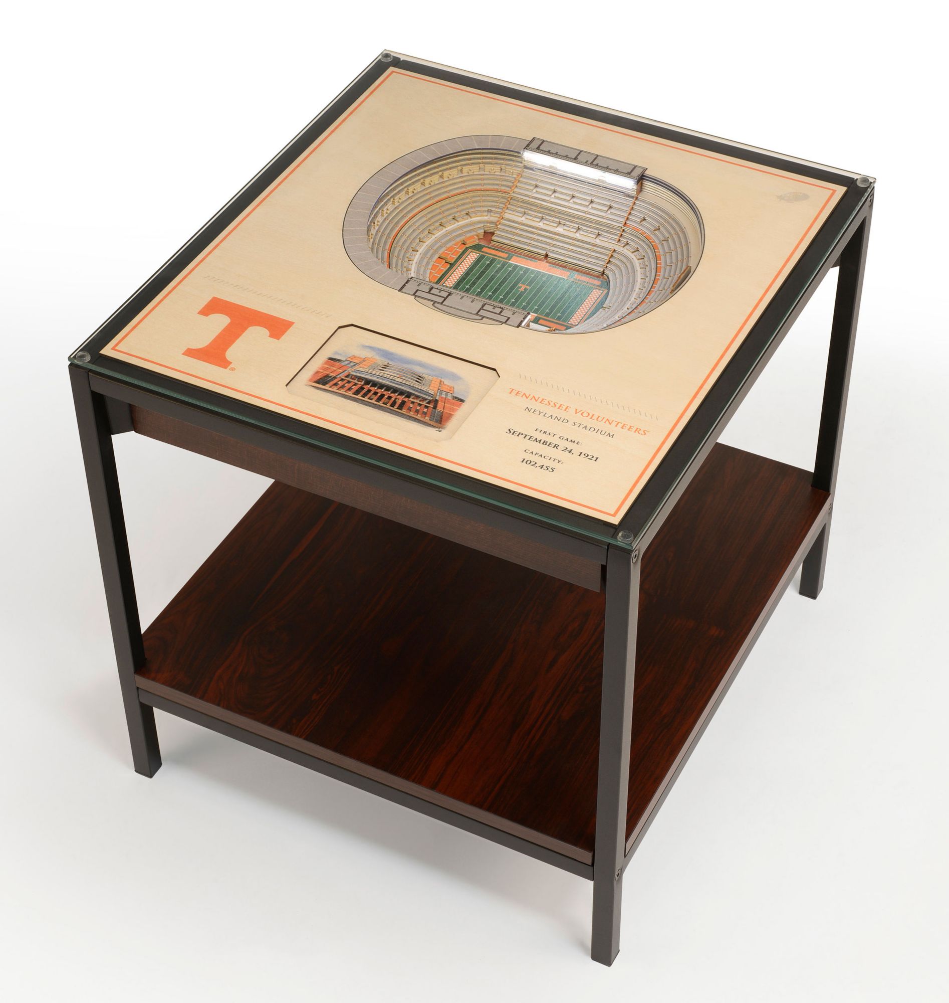 You The Fan Tennessee Volunteers  25-Layer StadiumViews Lighted End Table