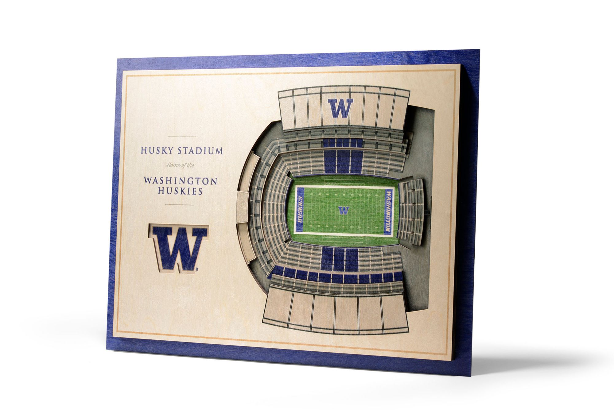 YouTheFan Washington Huskies 5-Layer StadiumViews 3D Wall Art product image