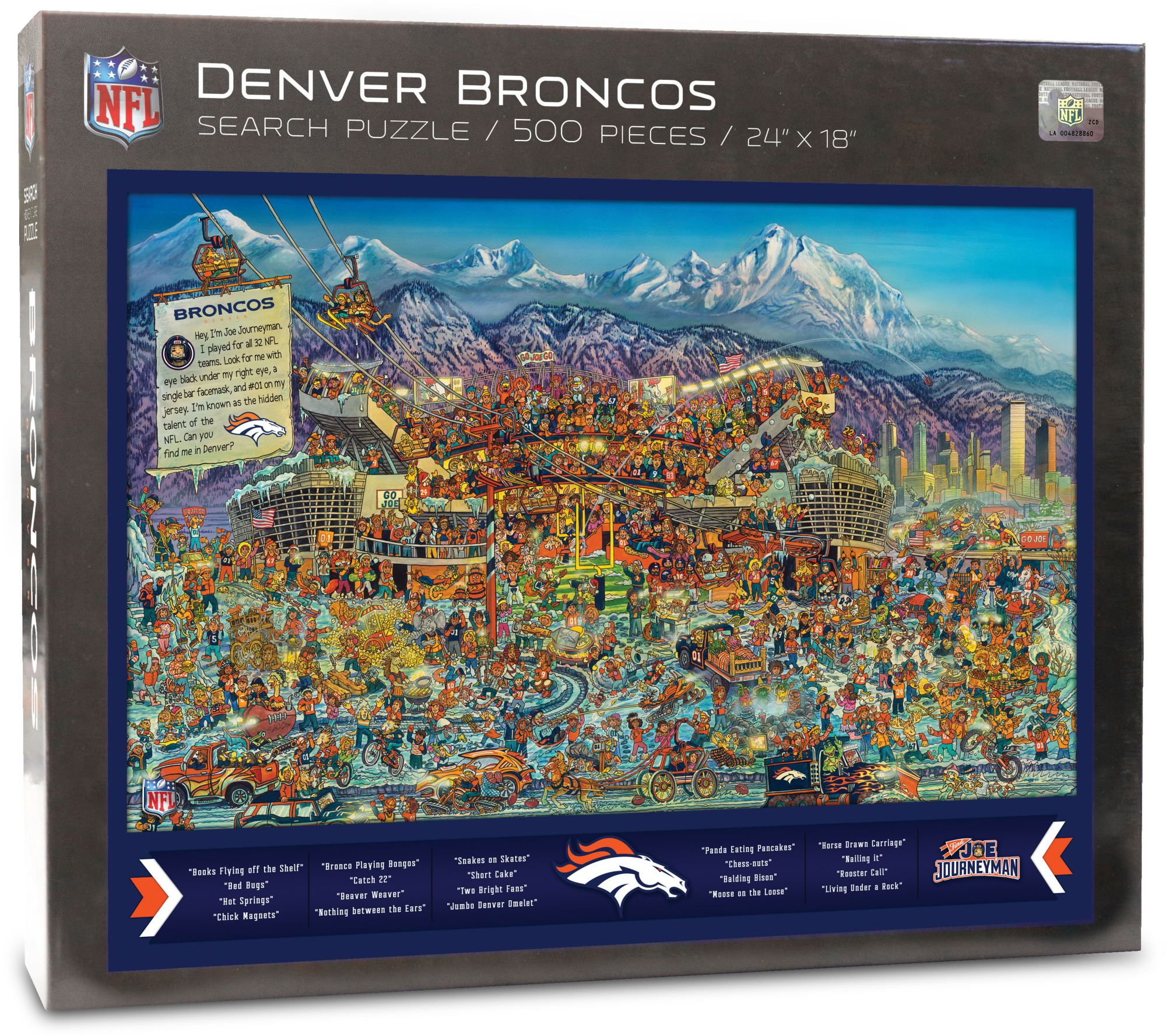 YouTheFan Denver Broncos Find Joe Journeyman Puzzle product image