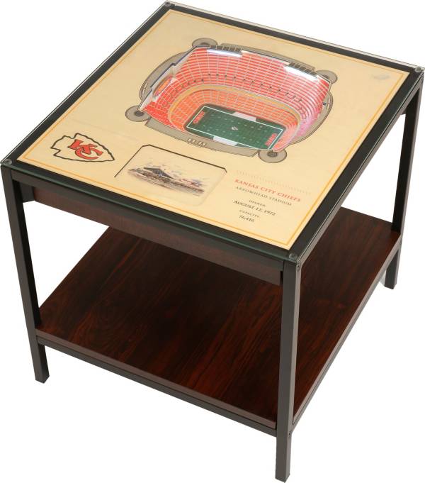 You The Fan Kansas City Chiefs 25-Layer StadiumViews Lighted End Table product image