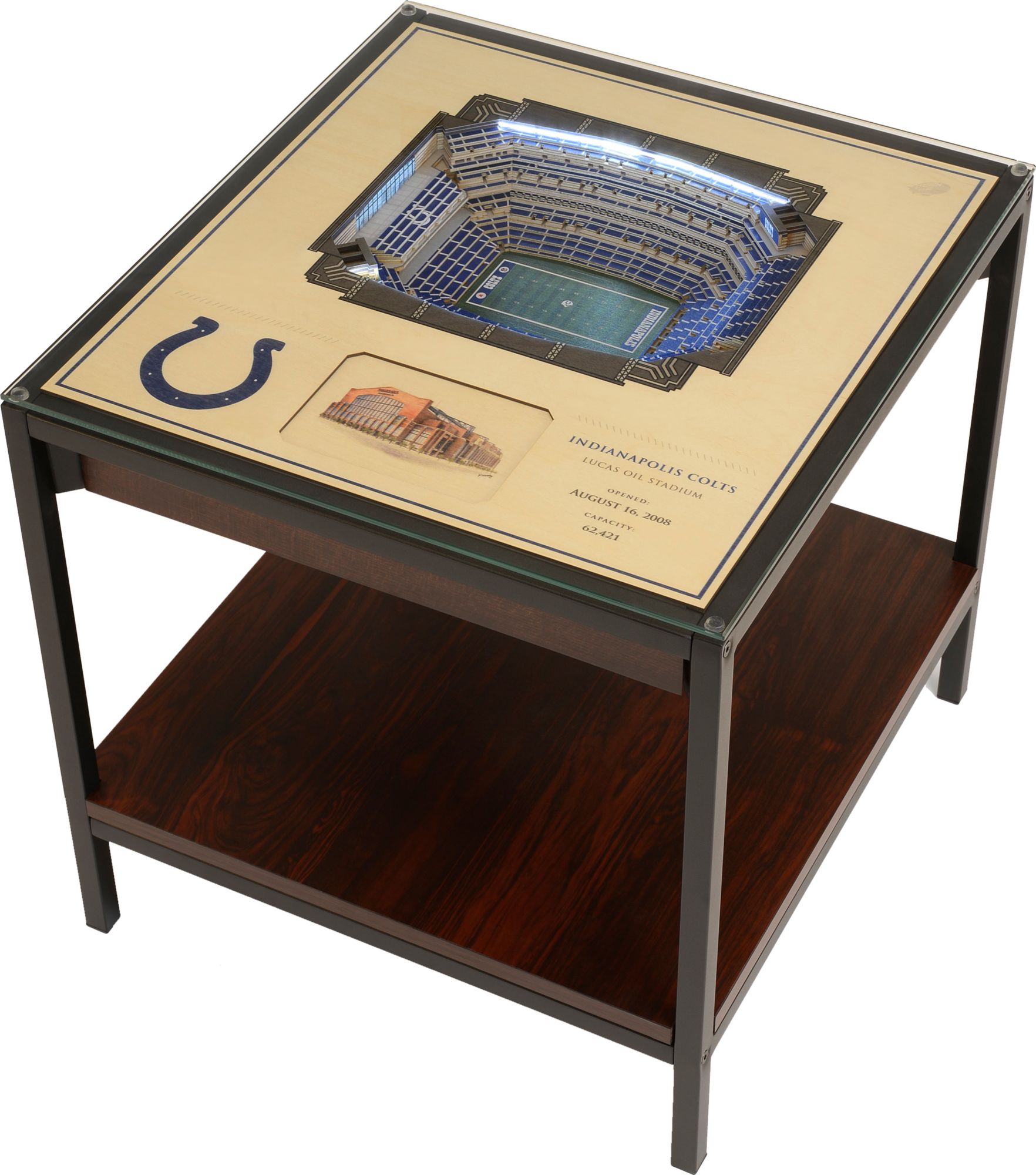 You The Fan Indianapolis Colts 25-Layer StadiumViews Lighted End Table