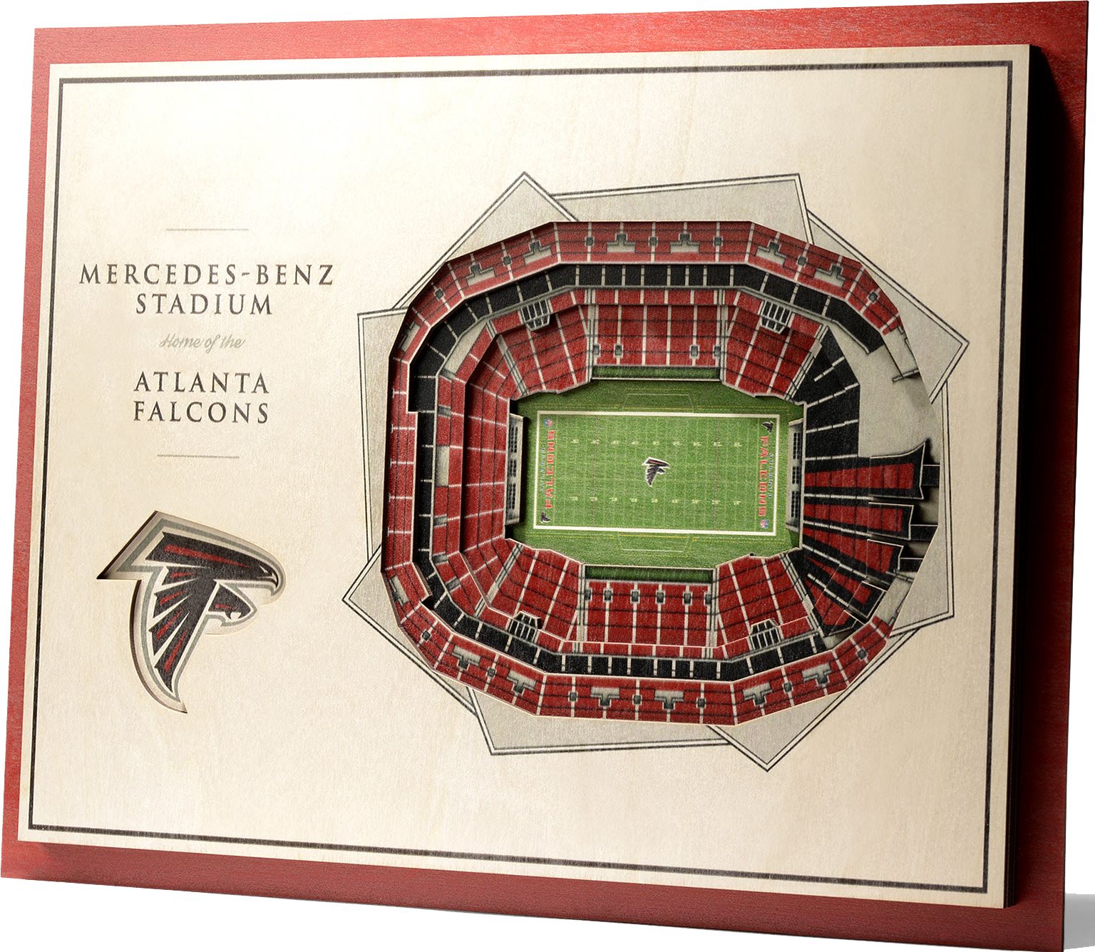 You the Fan Atlanta Falcons 5-Layer StadiumViews 3D Wall Art
