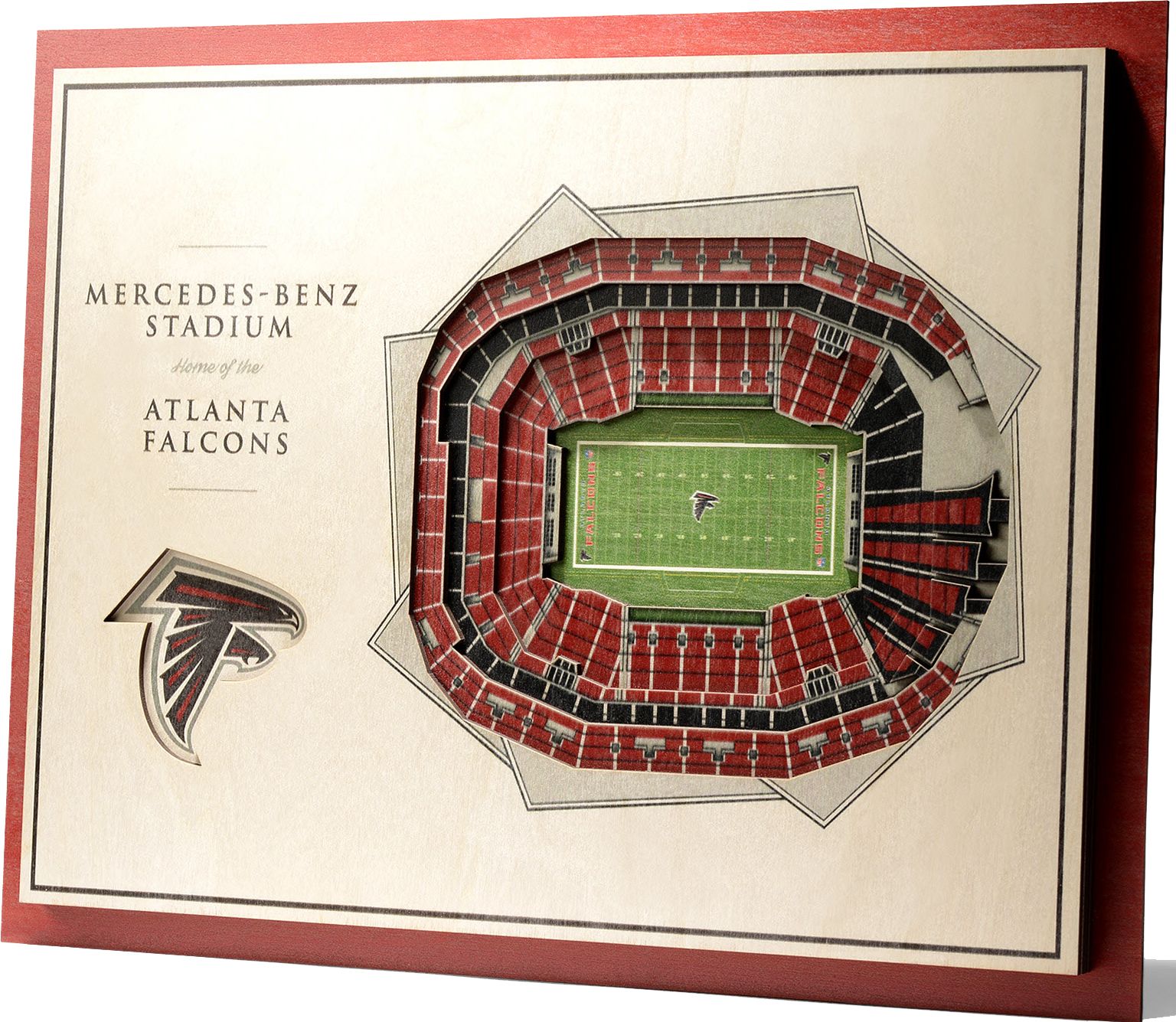 YouTheFan Atlanta Falcons 5-Layer StadiumViews 3D Wall Art product image