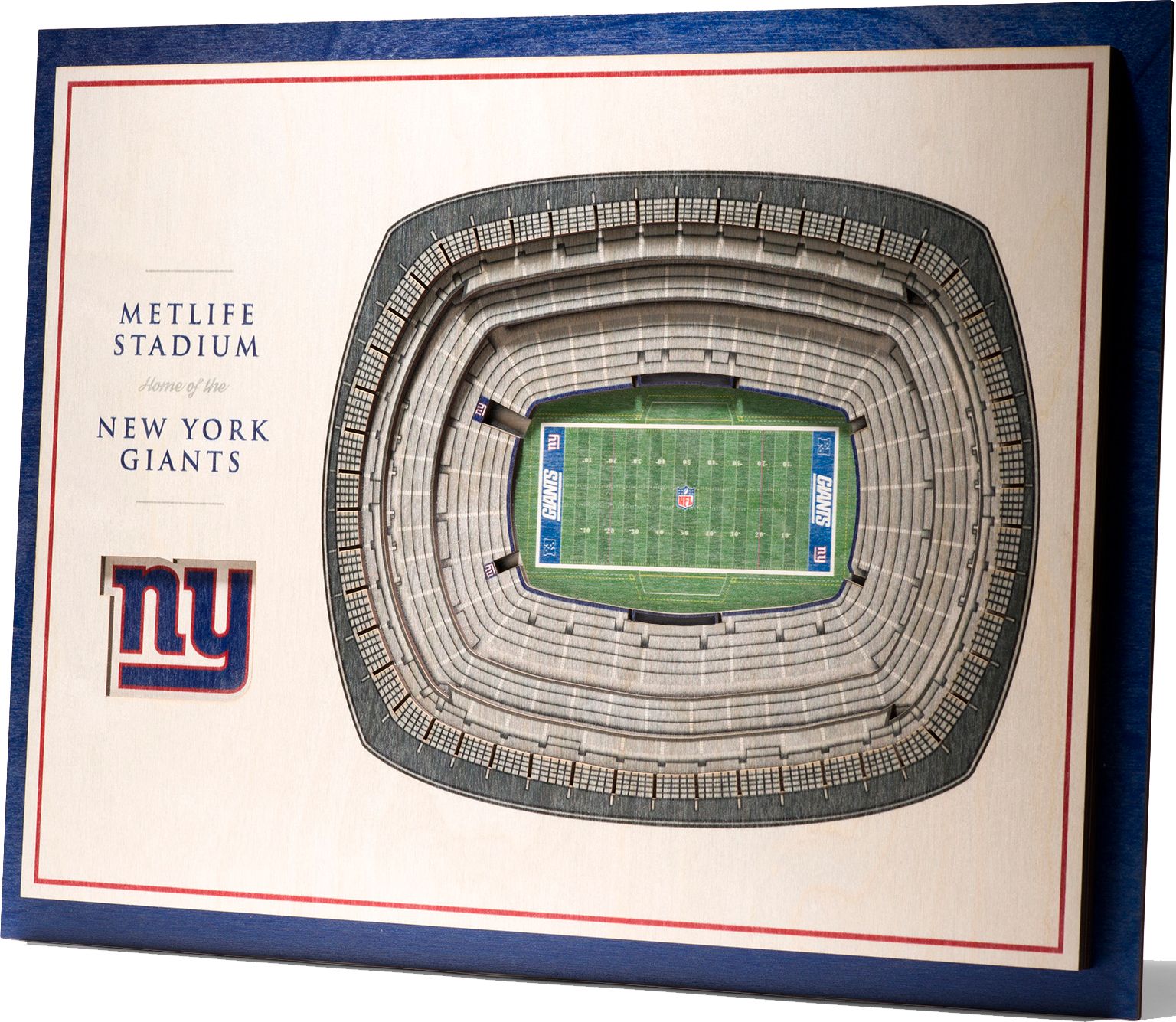 YouTheFan New York Giants 5-Layer StadiumViews 3D Wall Art product image