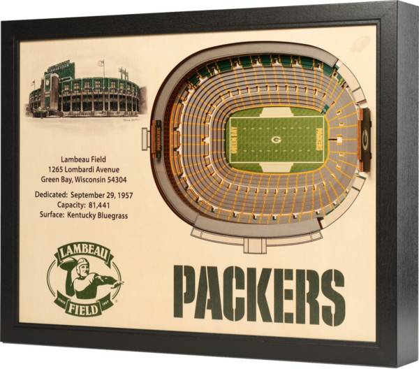 You the Fan Green Bay Packers 25Layer StadiumViews 3D Wall Art Dick