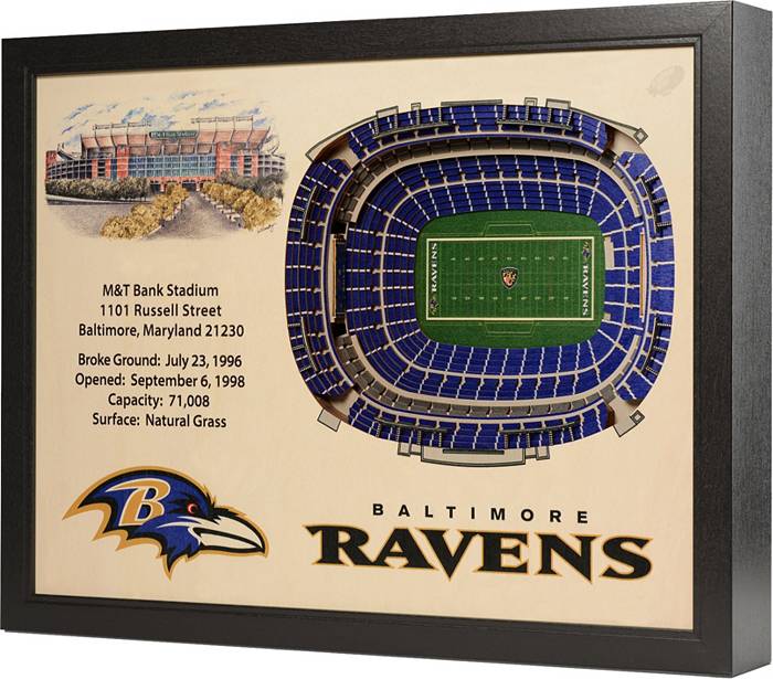 YouTheFan NFL Baltimore Ravens 3D Logo Series Wall Art - 12x12