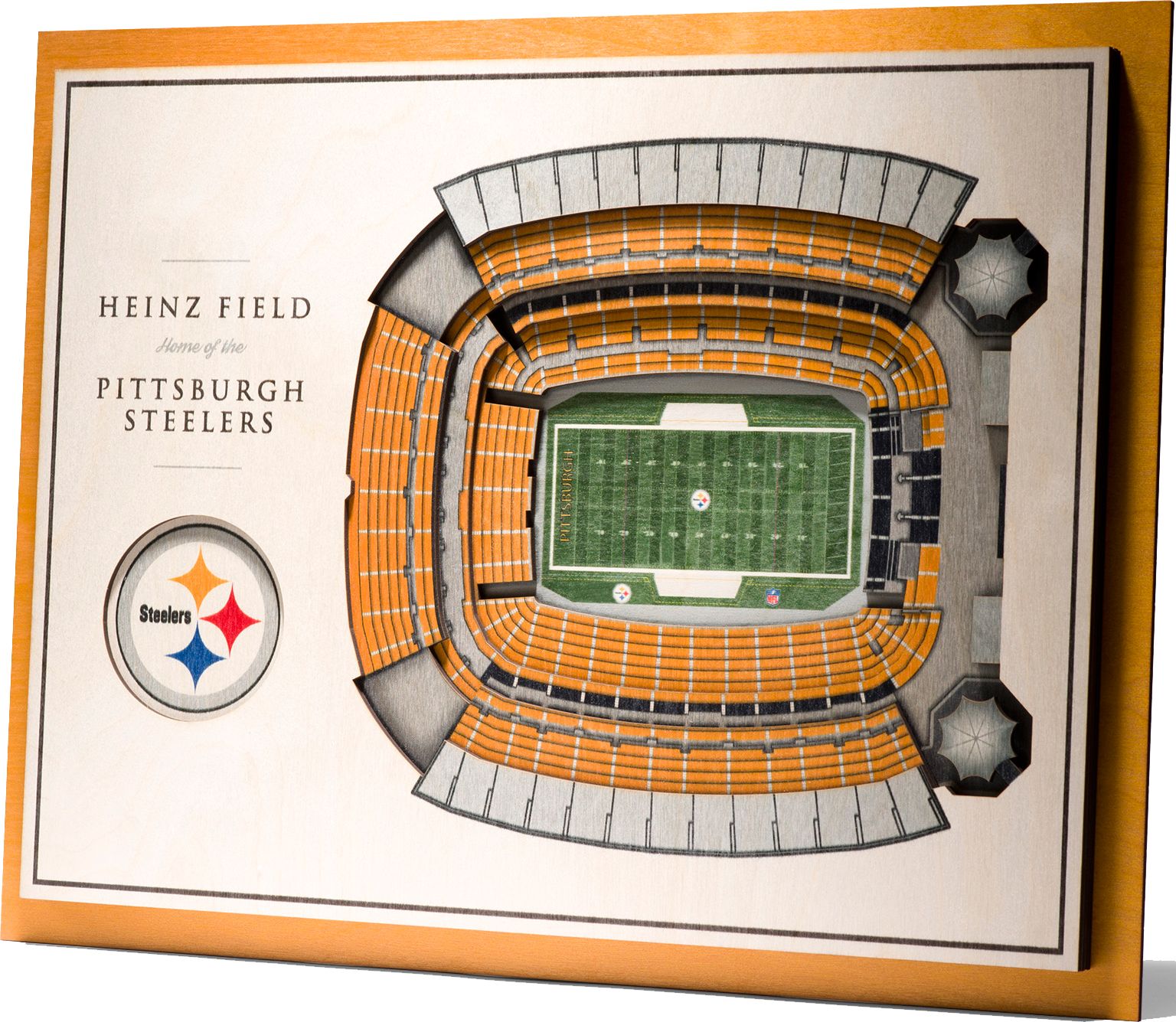 YouTheFan Pittsburgh Steelers 5-Layer StadiumViews 3D Wall Art product image