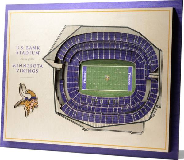 You The Fan Minnesota Vikings 5 Layer Stadiumviews 3d Wall Art Dick S Sporting Goods