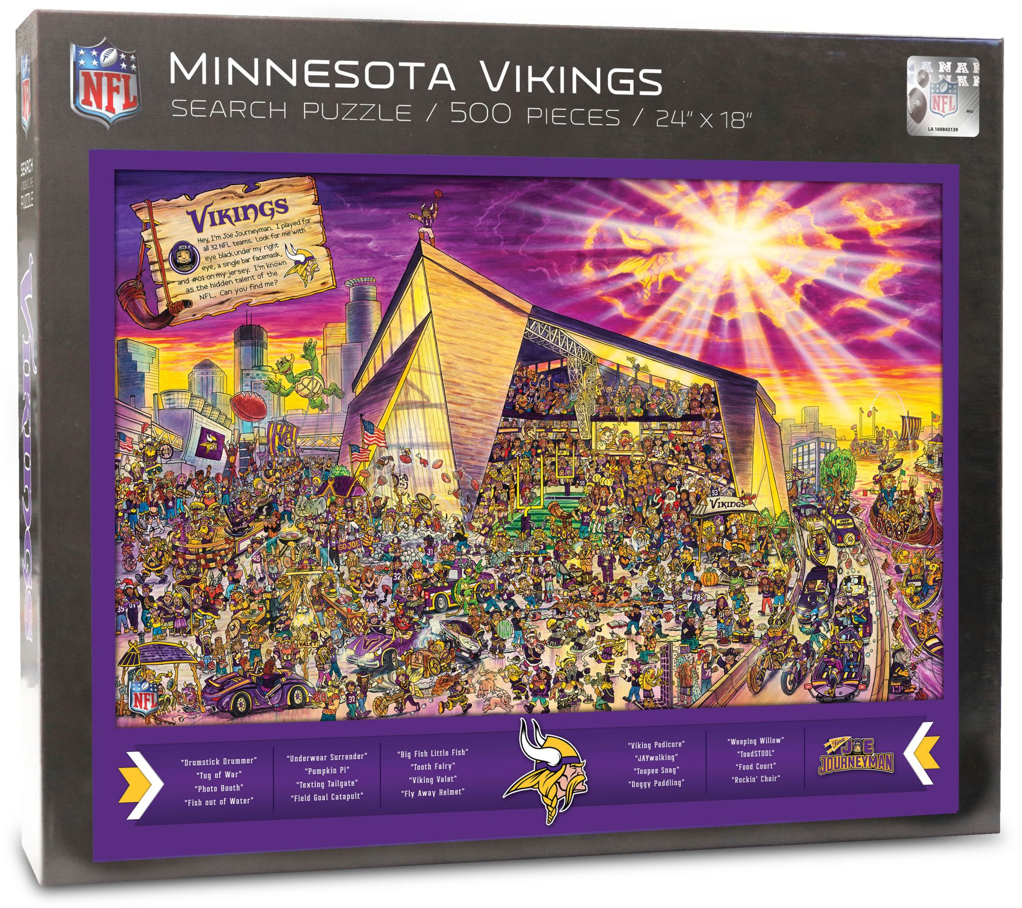 YouTheFan Minnesota Vikings Find Joe Journeyman Puzzle product image