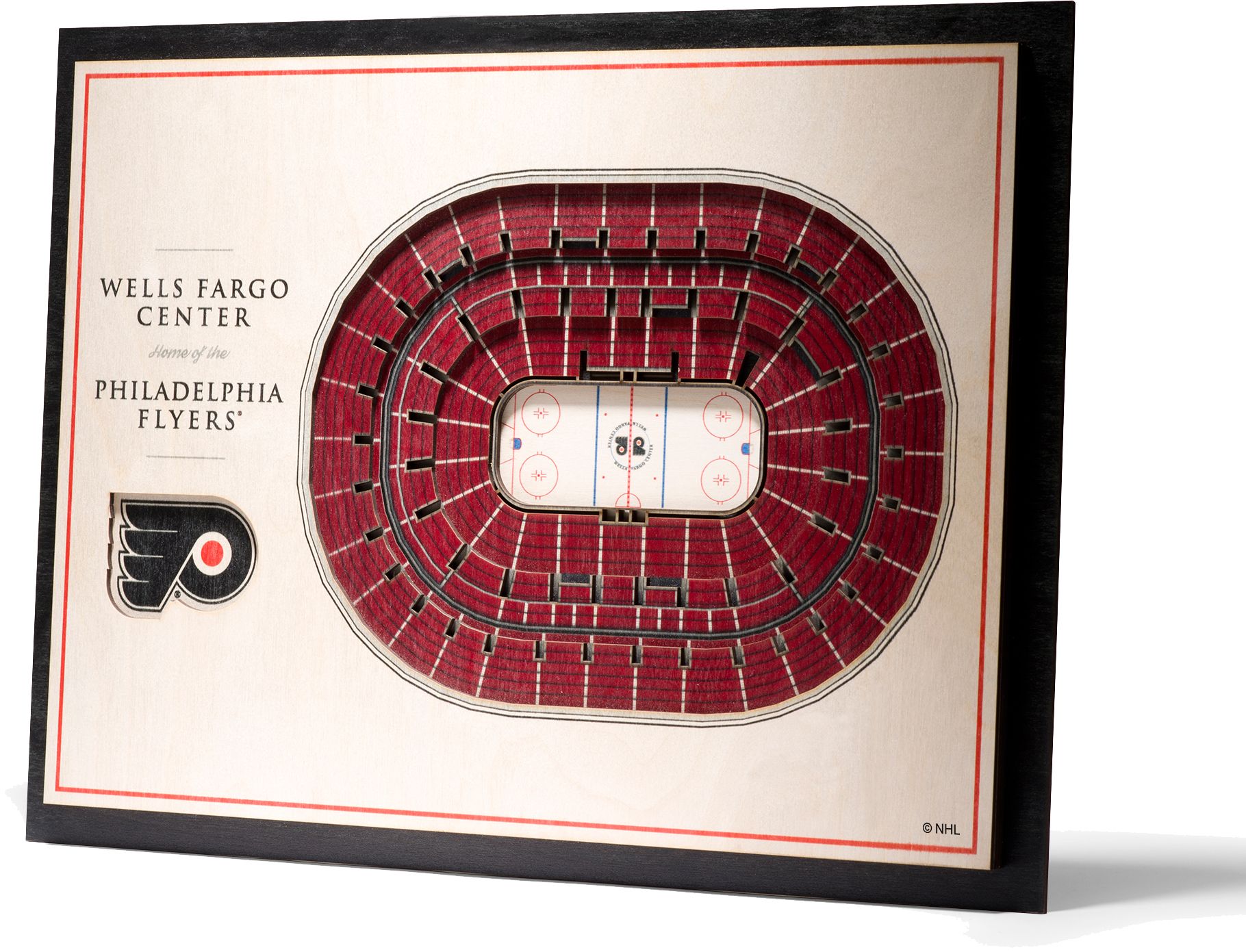 YouTheFan Philadelphia Flyers 5-Layer StadiumViews 3D Wall Art product image