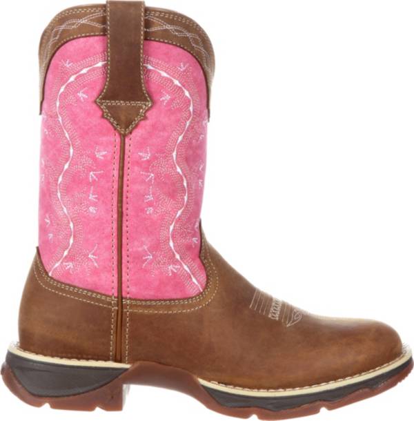 Durango Women's Lady Rebel Brown Pink Western Boots