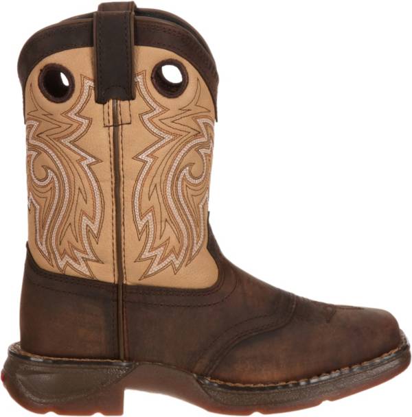 Durango Kids' Saddle Brown and Tan Western Boots